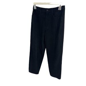 Talbots Womens Size 4 Petite Black Pants Straight Leg Casual Dress Trousers